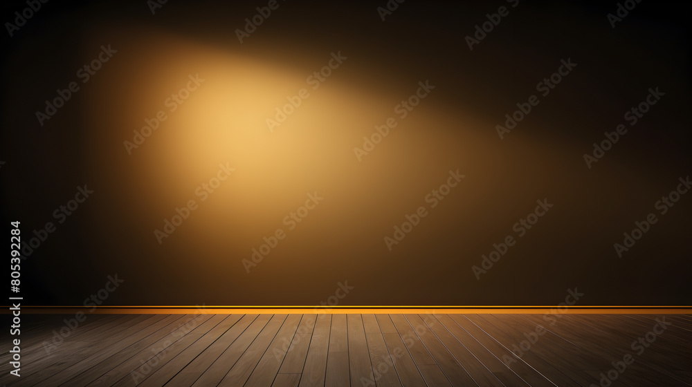 empty room with spotlights, Gold Colour Background Images . Empty studio background with soft lighting in light brown colors