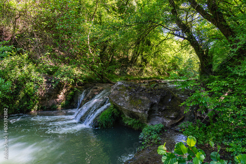 Beautiful scene in the Veio Regional Park, near Formello, Province of Rome, Lazio, Italy.