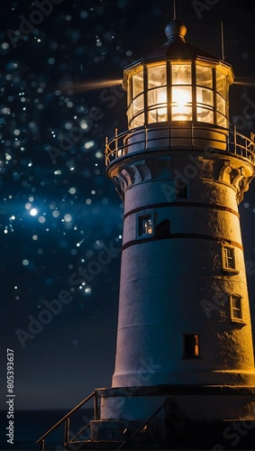 Navigating the Darkness, The steady beam of a lighthouse pierces the night, serving as a metaphor for the candidate's skill in guiding others through challenges with expertise.