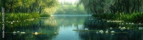 White wisteria floral background, best for web, banner, travel, and tranquil background.