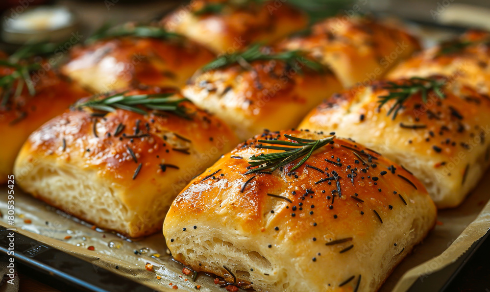 Homemade Rosemary Rolls, Fresh Baked Artisan Bread on Parchment Paper, Rustic Crusty Loaves, Bakery Still Life Photography Homemade Rosemary Rolls, Fresh Baked Artisan Bread on Parchment Paper, Rustic Crusty Loaves, Bakery Still Life Photography