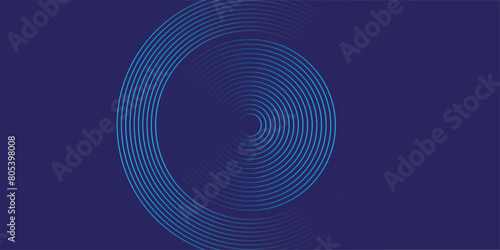 Blue abstract background with blue glowing geometric lines. Modern shiny blue diagonal rounded lines pattern.vektor