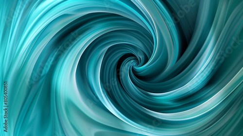 dynamic circular swirls of teal and cerulean, ideal for an elegant abstract background © Adnan