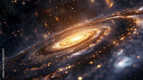 A galaxy of Milky Way, 3DCG