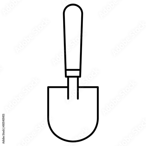 shovel gardening equipment icon