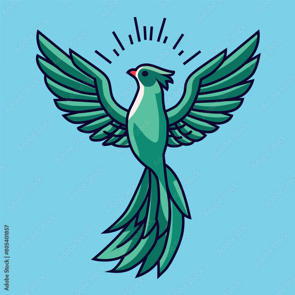 Obraz premium Quetzal ave nacional de Guatemala