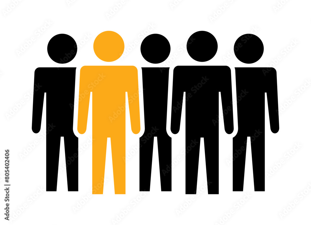 Symbol, ikona ludzi. Plik wektorowy.