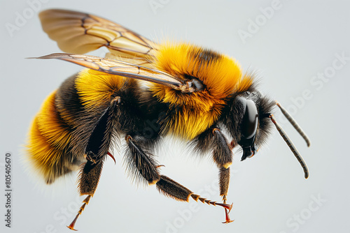 bee on white background © Monique