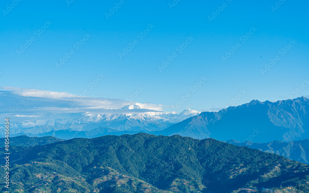 landscape of the mountains in Nepal. landscape of the mountains in Nepal.