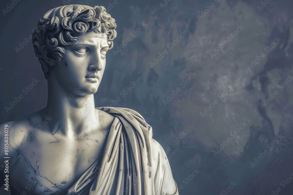 A classical statue in the style of classicism, captured in extreme detail and elegance