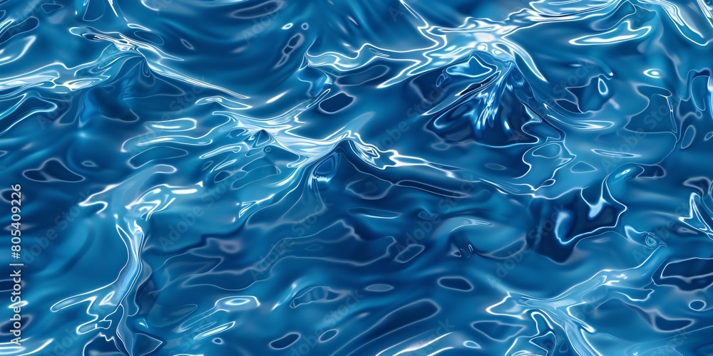 Detailed view of rippling blue water surface Detailed view of rippling blue water surface