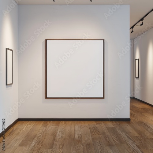 Frame mockup in the modern interior background