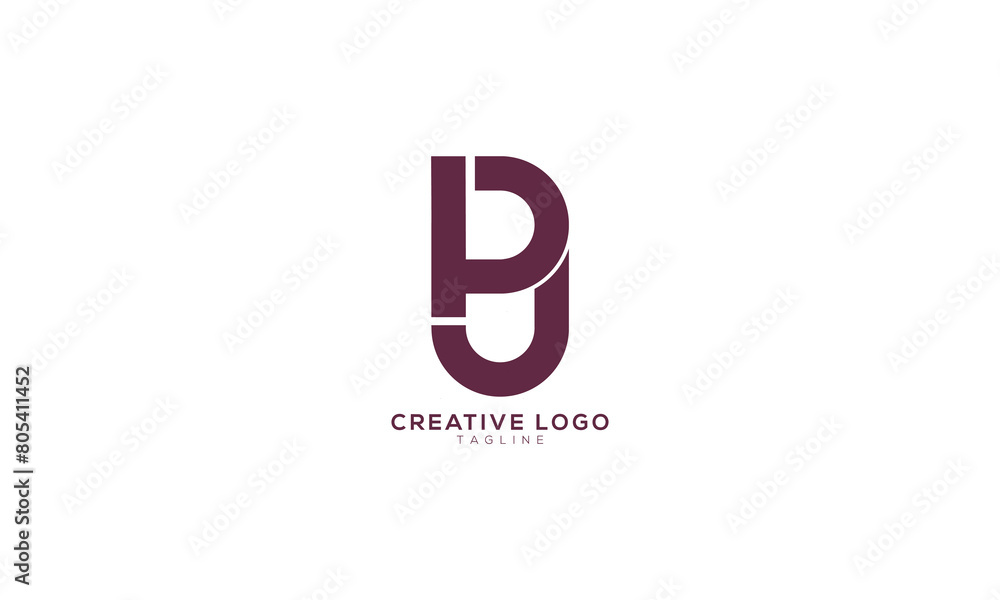 PU BU Abstract initial monogram letter alphabet logo design PU BU Abstract initial monogram letter alphabet logo design