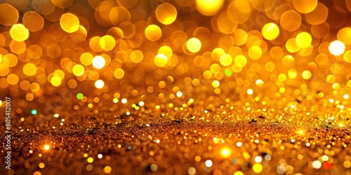 Golden Glitter Texture Background for Festive Occasions