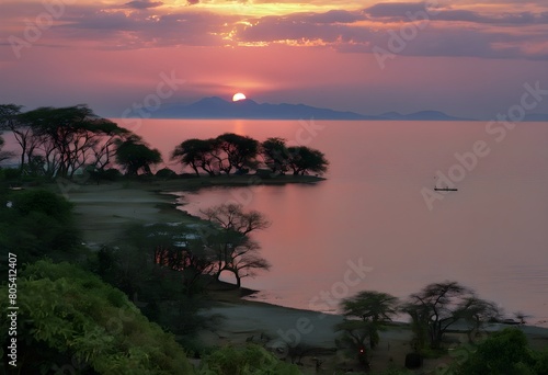 A view of Lake Malawi in Africa