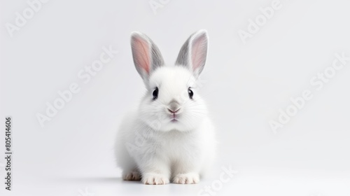 cute animal pet rabbit or bunny white color smiling and laughing isolated with copy space for easter background  rabbit  animal  pet  cute  fur  ear  mammal  background  celebration