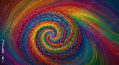  image of a rainbow swirl