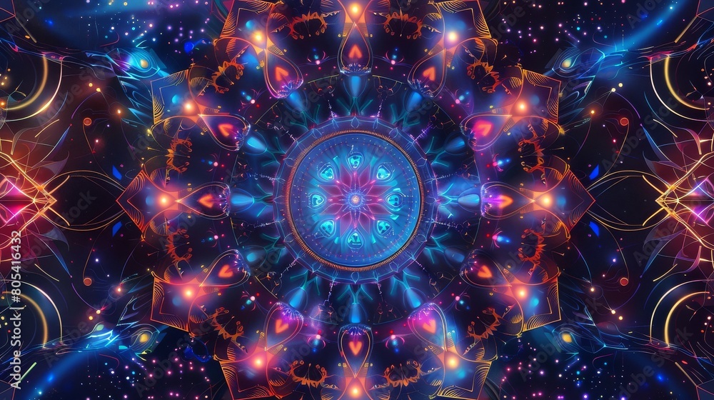 Vibrant cosmic kaleidoscope