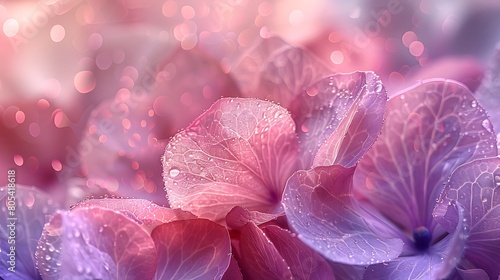 Close-up of amethyst orchid petals  artistically blurred into a soft  ethereal background for a tranquil and elegant effect.
