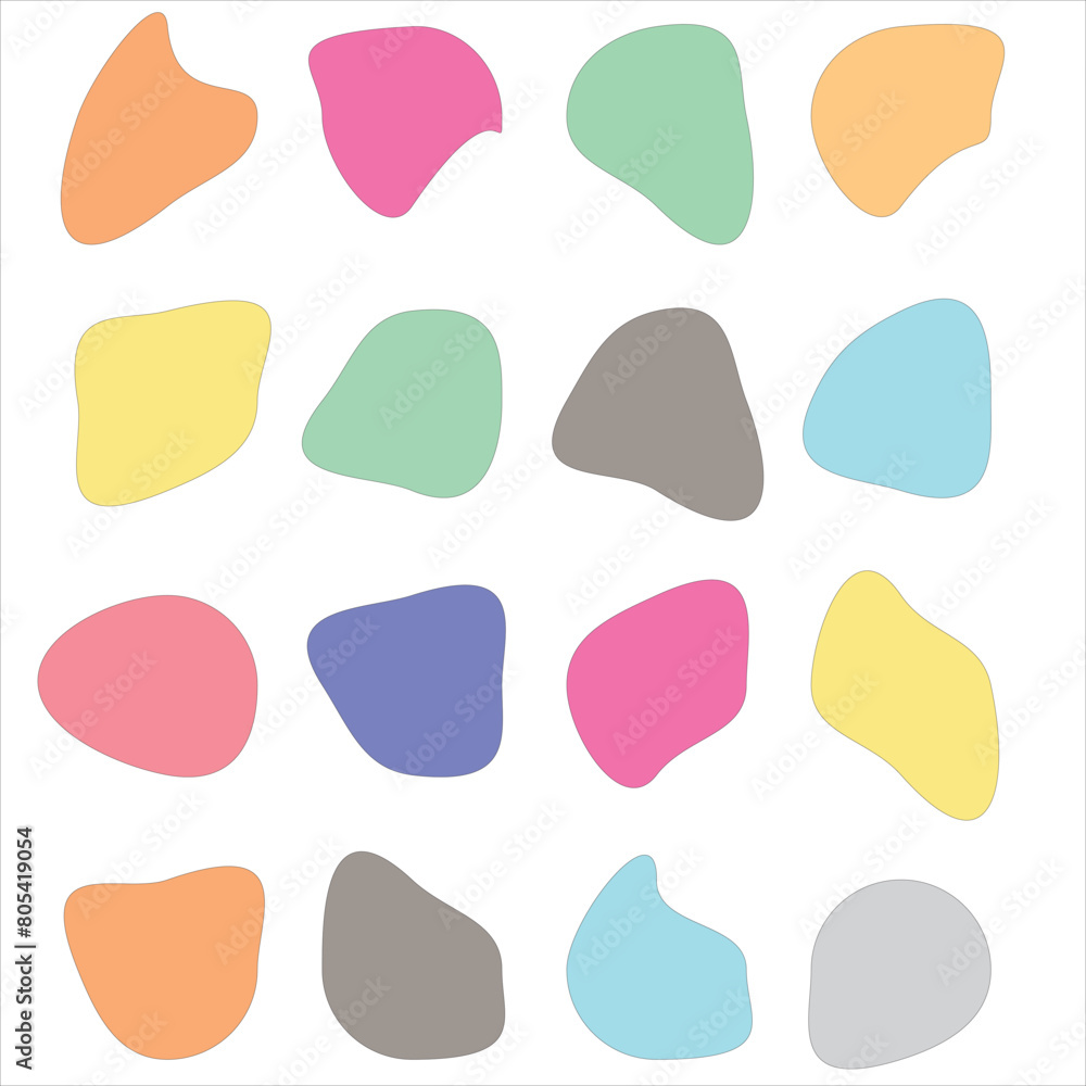 Blob shapes icon vector. Liquid silhouette drop icon vector. vector illustration. round abstract organic elements. Organic color blob simple liquid on white background. Blob shapes icon vector. Liquid silhouette drop icon vector. vector illustration. round abstract organic elements. Organic color blob simple liquid on white background.