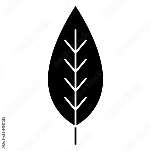 leaf glyph icon