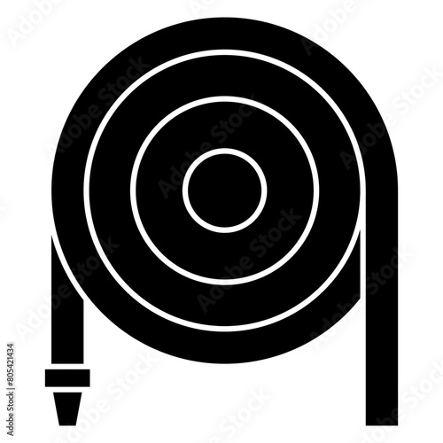 water hose gardening equipment icon