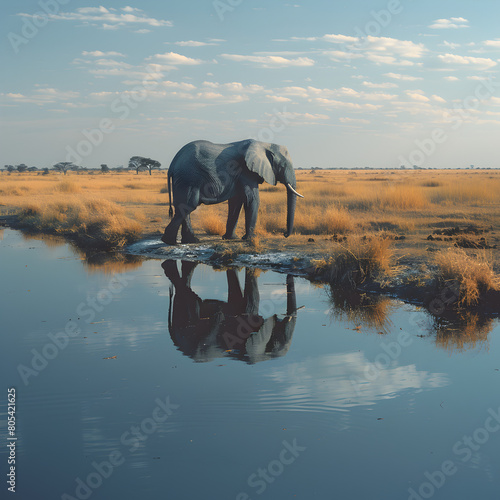 elephant in the water © angelina