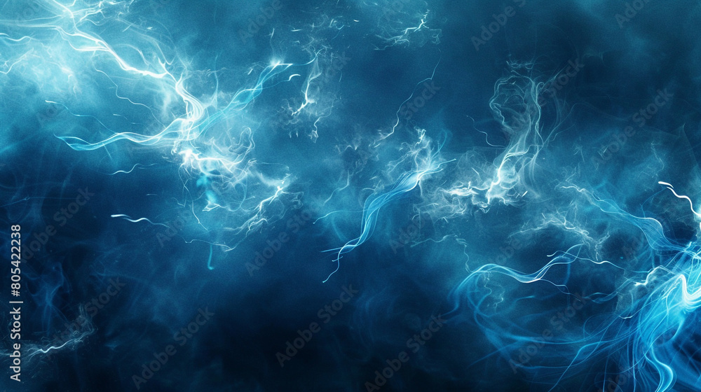 Electric blue smoke with streaks of bright white, sparking across the frame like lightning in a stormy sky. Electric blue smoke with streaks of bright white, sparking across the frame like lightning in a stormy sky.