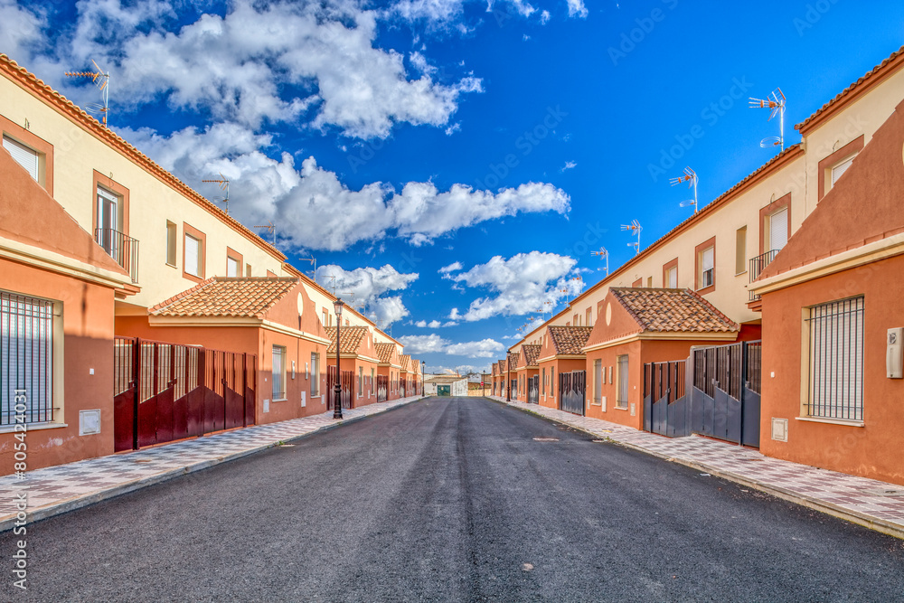 Terraced houses, Villamanrique de la Condesa, Seville, Spain Terraced houses, Villamanrique de la Condesa, Seville, Spain