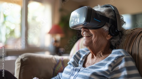 seniors attending virtual family reunions and celebrations, connecting with loved ones near and far. photo