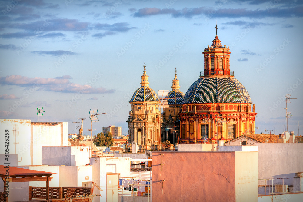 Fototapeta premium Dome of San Luis de los Franceses church, Seville, Spain
