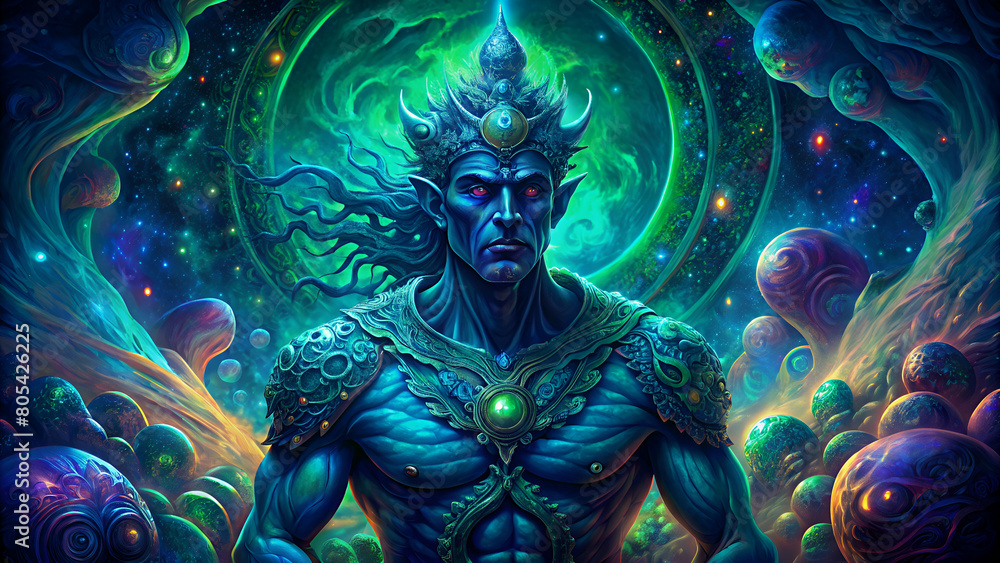 fantasy illustration of god