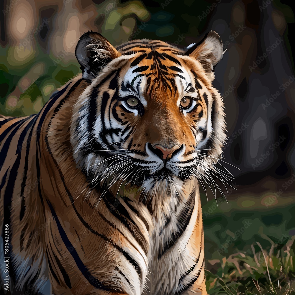 Fototapeta premium Gran Felino a Rayas