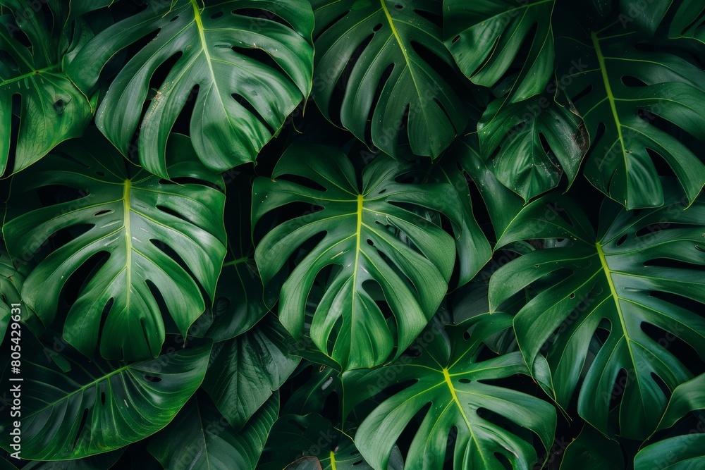 Close-Up Of Dark green leaves. Beautiful simple AI generated image in 4K, unique. Close-Up Of Dark green leaves. Beautiful simple AI generated image in 4K, unique.
