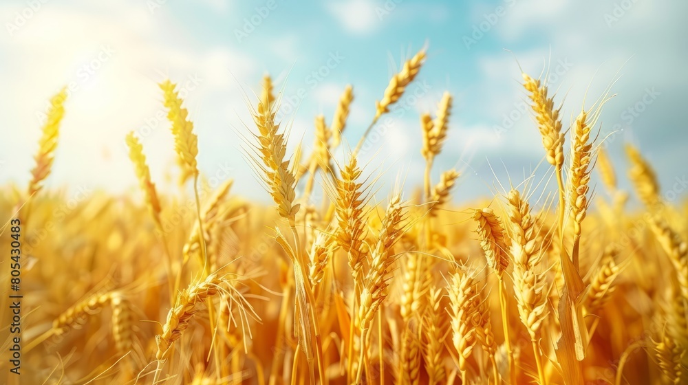 Golden wheat field under a bright sun, symbolizing agriculture and natural resources. Golden wheat field under a bright sun, symbolizing agriculture and natural resources.
