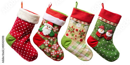 Christmas stocking set background