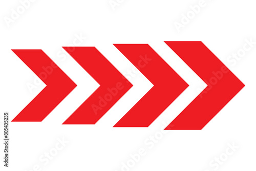 Road directional arrow sign. Blank black road sign, direction pointer to right against white background