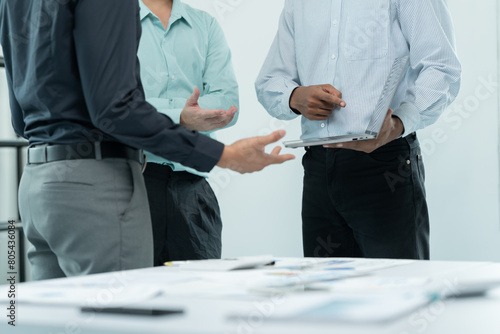 Wallpaper Mural Businessman discussing commercial real estate sector faces risks as financial. Torontodigital.ca