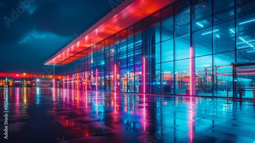 Sport Complex Night Photography  A photo taken at night of a sports complex