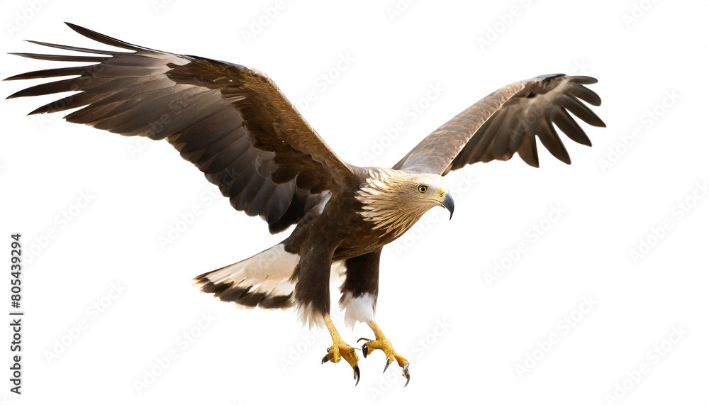 Obraz premium Adler isoliert auf weißen Hintergrund, Freisteller