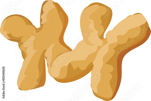 Patongko illustration on transparent background.
