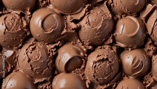 background texture of chocolate ice cream