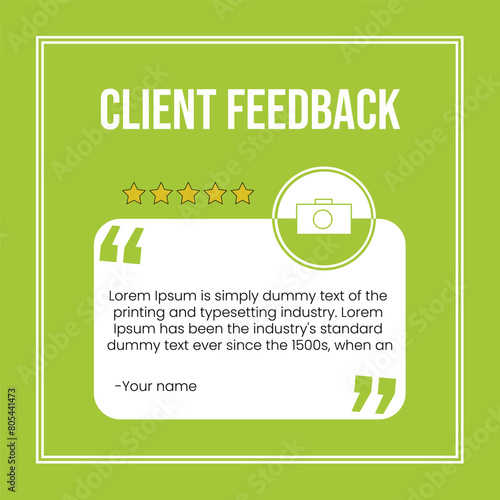 Instagram Testimonial Post Template