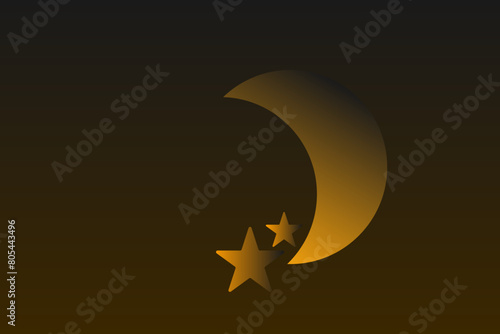 Moon graphics background