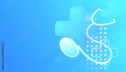Abstract futuristic healthcare background. Science and Medical technology concept