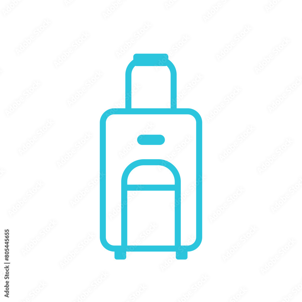 Travel bag icon. Isolated on white background. From blue icon set. Travel bag icon. Isolated on white background. From blue icon set.