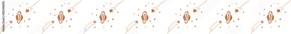 Spaceship line border on transparent background.
Spaceship line border on transparent background.