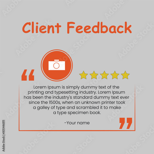 Client Feedback Instagram Social Media Post Template
