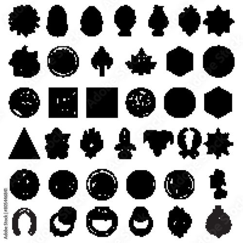 Set of various architect detailed elements. Brass or stone pineapple finial hand drawing. Detailed design drawings and round tiles. Line work backgrounds.  Vector.
