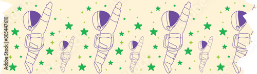 Pilot washi tape on transparent background.
